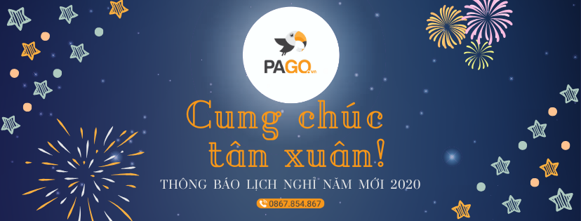 Pago thông báo lịch hoạt động năm mới 2020